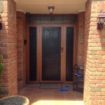 Door woodgrain frame